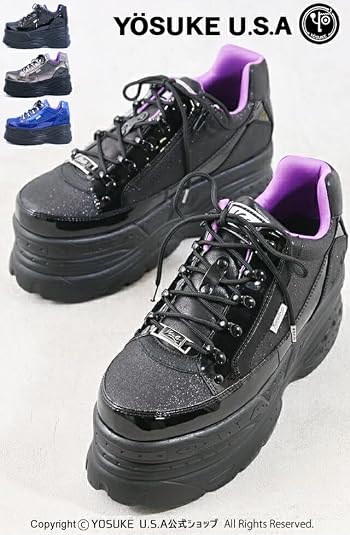 Amazon.co.jp: Yosuke Men's Sneakers, Lurex, Metallic, 3.5 inches